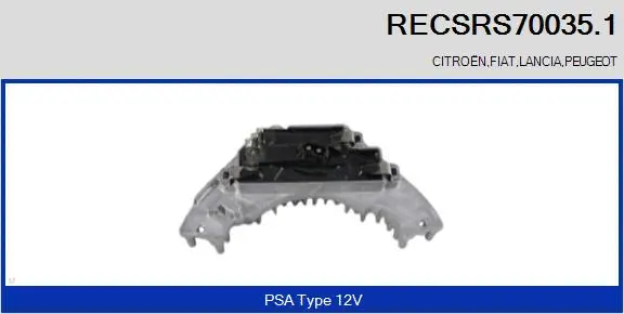 Resistor, interior blower (RECSRS70035.1)