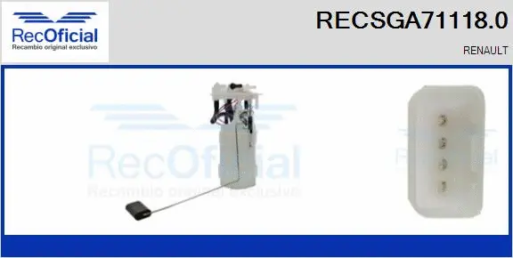 Fuel Feed Unit (RECSGA71118.0)