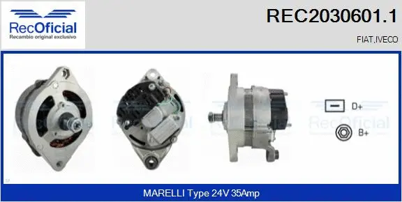 Alternator (REC2030601.1)