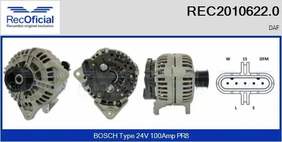 Alternator (REC2010622.0)