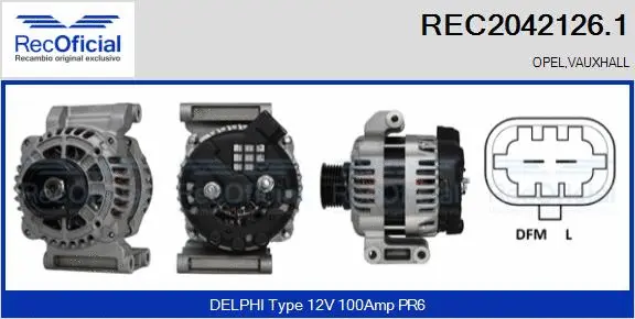 Alternator (REC2042126.1)