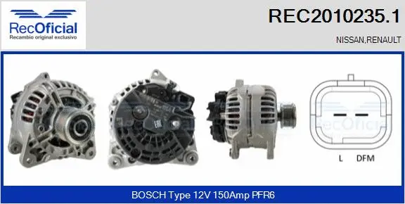 Alternator (REC2010235.1)