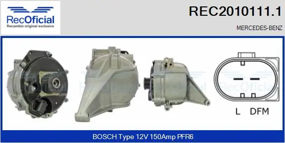 Alternator (REC2010111.1)