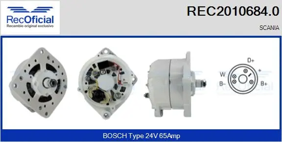 Alternator (REC2010684.0)