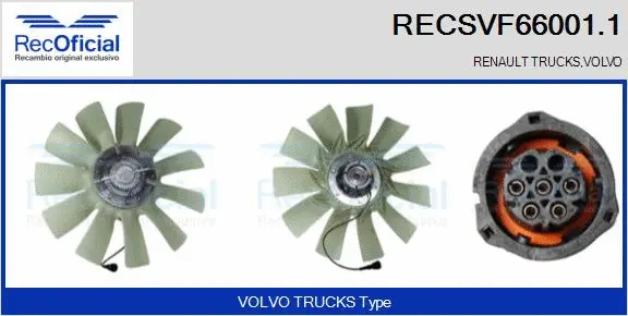 Clutch, radiator fan (RECSVF66001.1)