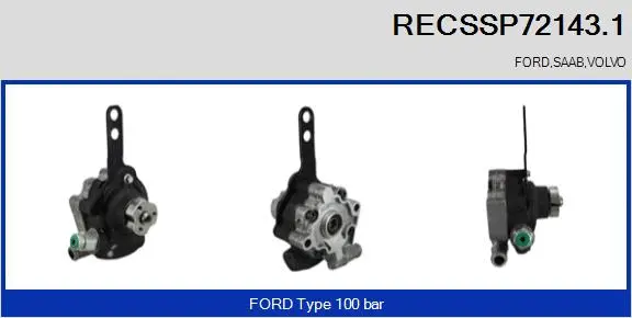 Hydraulic Pump, steering (RECSSP72143.1)