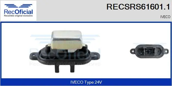 Resistor, interior blower (RECSRS61601.1)