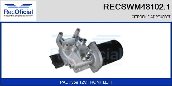 Wiper Motor (RECSWM48102.1)