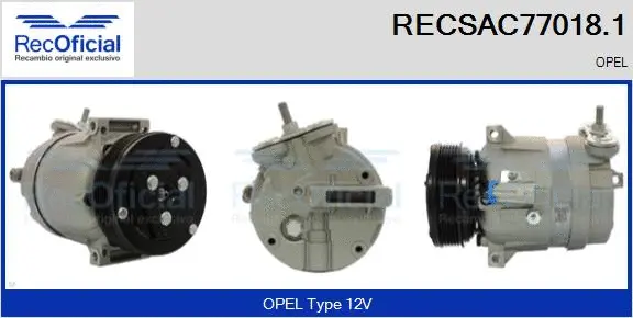 Compressor, air conditioning (RECSAC77018.1)