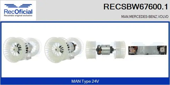 Interior Blower (RECSBW67600.1)