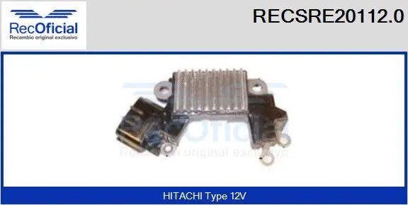 Alternator Regulator (RECSRE20112.0)