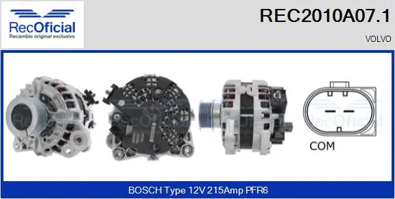Alternator (REC2010A07.1)