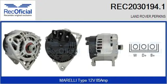 Alternator (REC2030194.1)