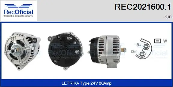 Alternator (REC2021600.1)