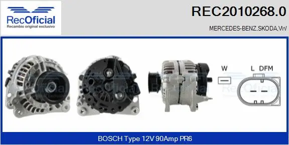 Alternator (REC2010268.0)