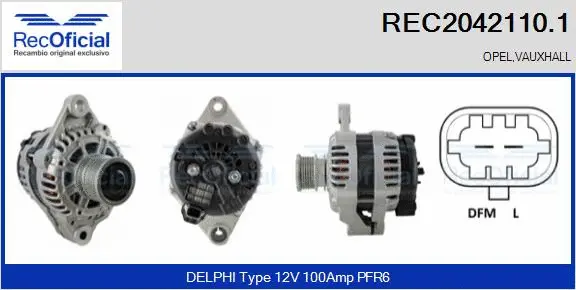 Alternator (REC2042110.1)