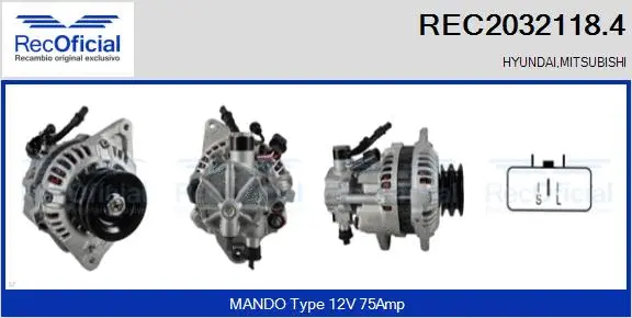 Alternator (REC2032118.4)