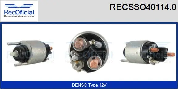 Solenoid Switch, starter (RECSSO40114.0)