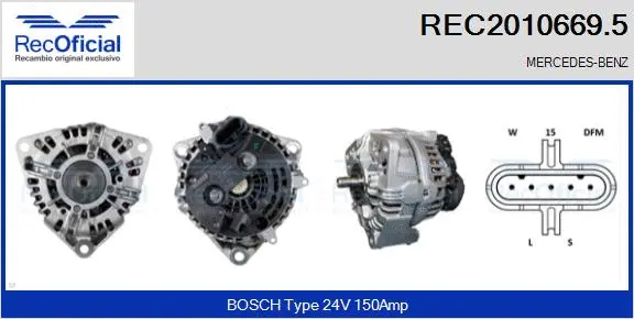 Alternator (REC2010669.5)