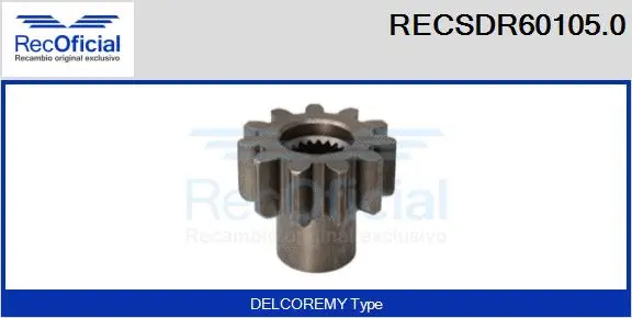 Pinion, starter (RECSDR60105.0)