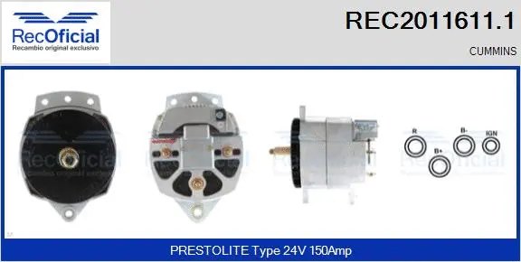 Alternator (REC2011611.1)