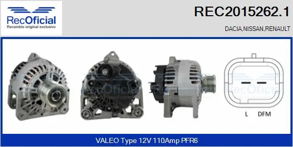 Alternator (REC2015262.1)