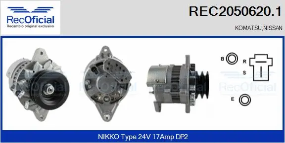 Alternator (REC2050620.1)
