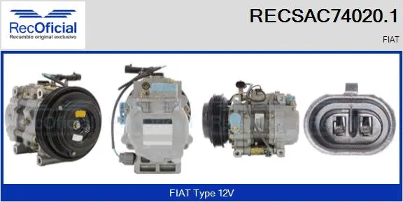 Compressor, air conditioning (RECSAC74020.1)
