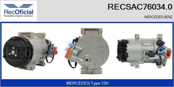Compressor, air conditioning (RECSAC76034.0)