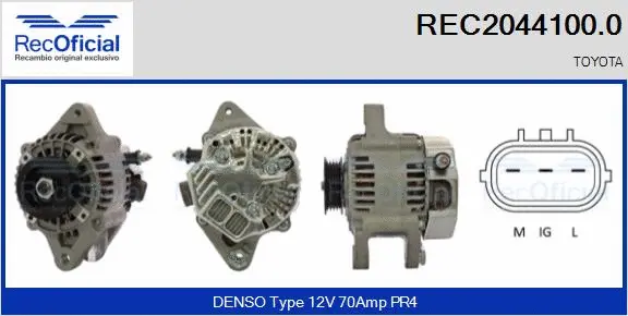 Alternator (REC2044100.0)