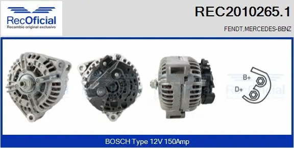 Alternator (REC2010265.1)