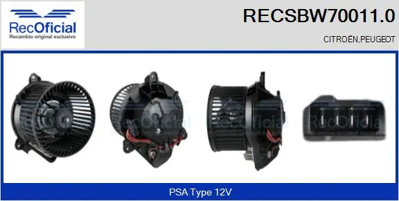 Interior Blower (RECSBW70011.0)