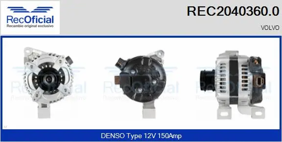 Alternator (REC2040360.0)