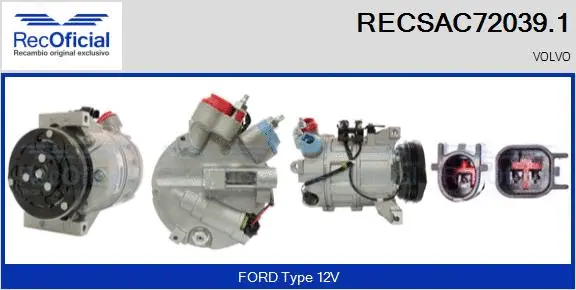 Compressor, air conditioning (RECSAC72039.1)
