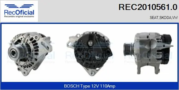 Alternator (REC2010561.0)