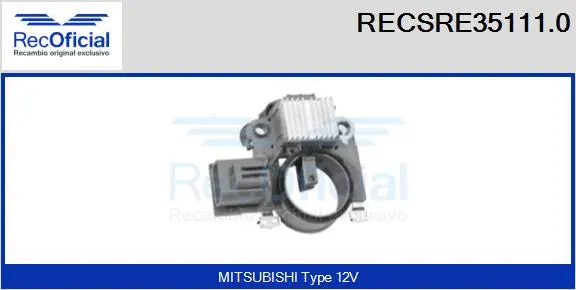 Alternator Regulator (RECSRE35111.0)