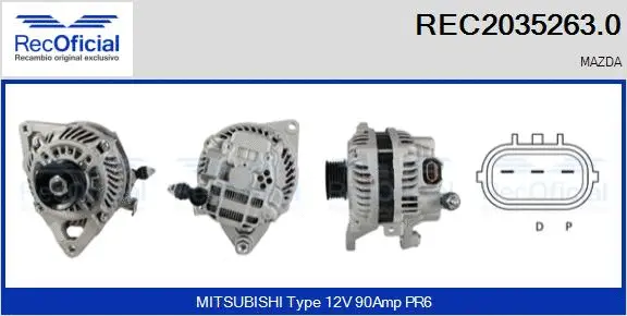 Alternator (REC2035263.0)