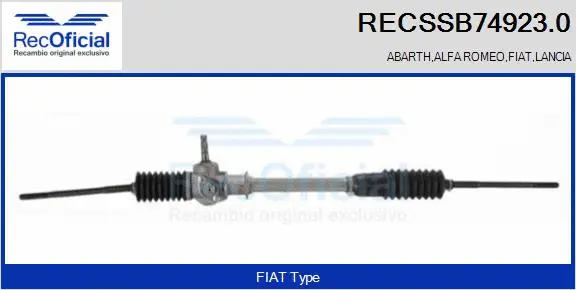 Steering Gear (RECSSB74923.0)