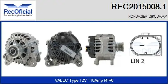 Alternator (REC2015008.1)