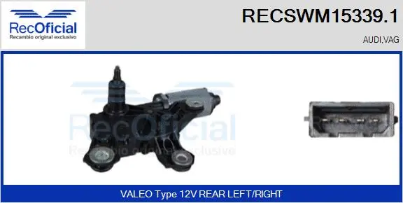 Wiper Motor (RECSWM15339.1)