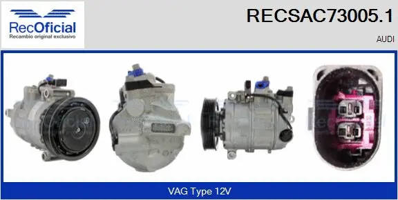 Compressor, air conditioning (RECSAC73005.1)