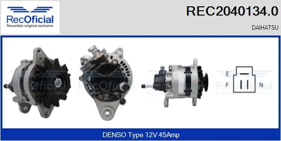 Alternator (REC2040134.0)