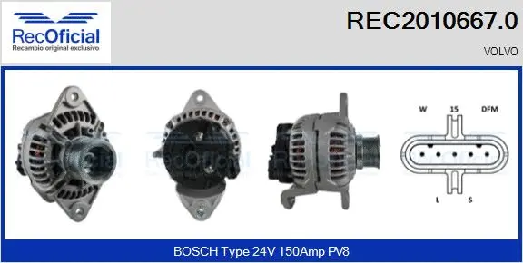 Alternator (REC2010667.0)