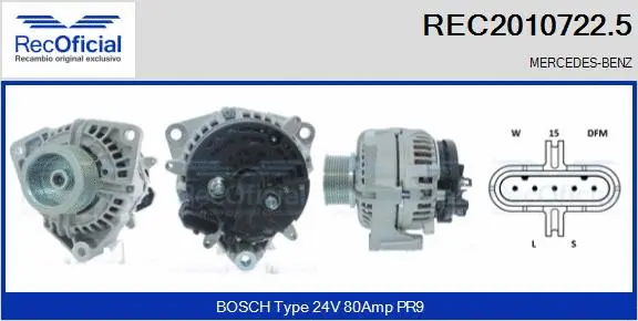 Alternator (REC2010722.5)