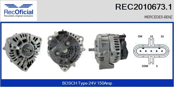 Alternator (REC2010673.1)