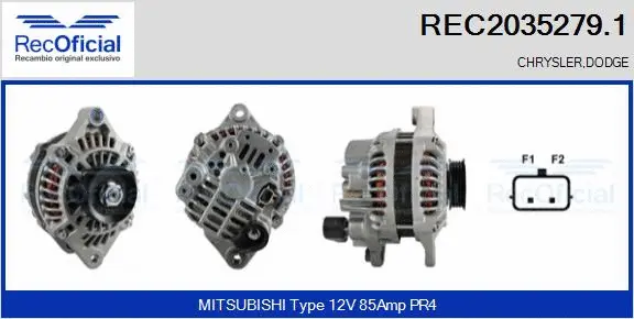 Alternator (REC2035279.1)