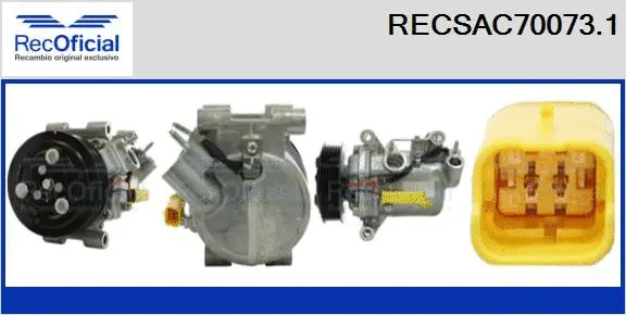 Compressor, air conditioning (RECSAC70073.1)