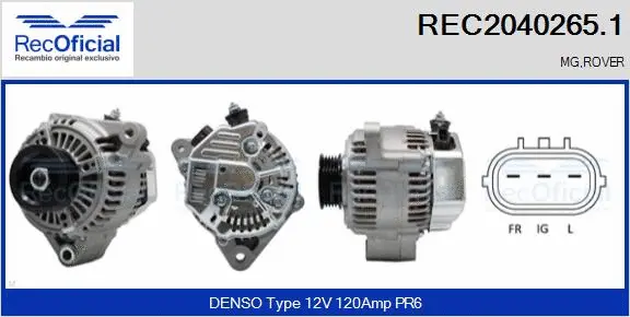 Alternator (REC2040265.1)