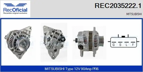 Alternator (REC2035222.1)