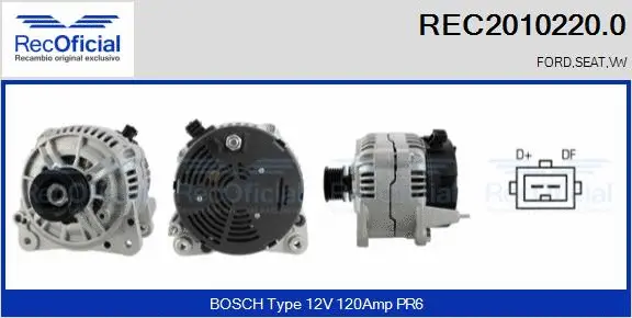 Alternator (REC2010220.0)